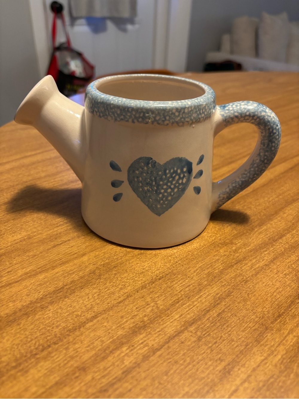 Vintage Loomco 90s Butter Mom Farmhouse Kitchen Ceramic Watering Can